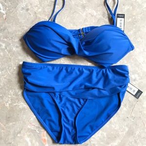 Nicole Miller Studio 2 Piece Bathing Suite NWT